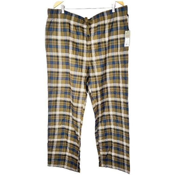 Goodfellow & Co Other - NEW Flannel Pajama Pants Mens Size XXL Olive Green Black White Plaid Goodfellow